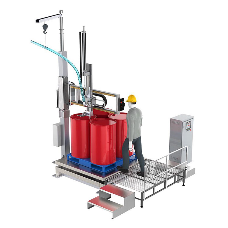 IBC Barrel Rocker Type Lithium Battery Liquid Machine Filling